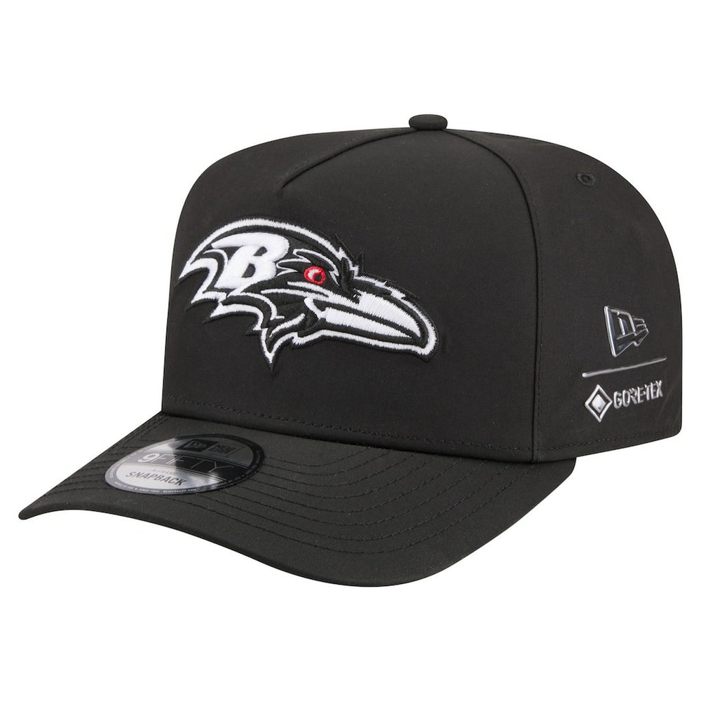 Baltimore Ravens New Era Gore-Tex A-Frame 9FIFTY Adjustable Hat - Black Hats