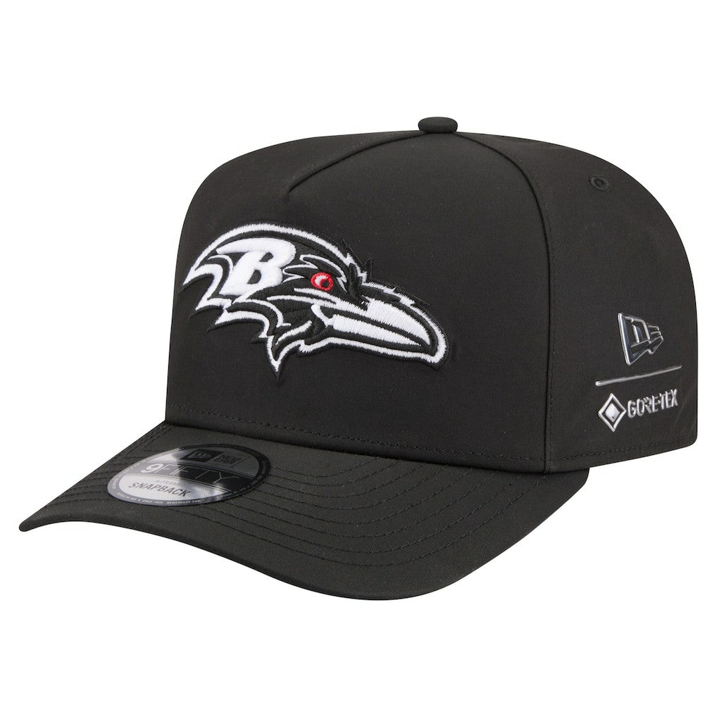 Baltimore Ravens New Era Gore-Tex A-Frame 9FIFTY Adjustable Hat - Black Hats