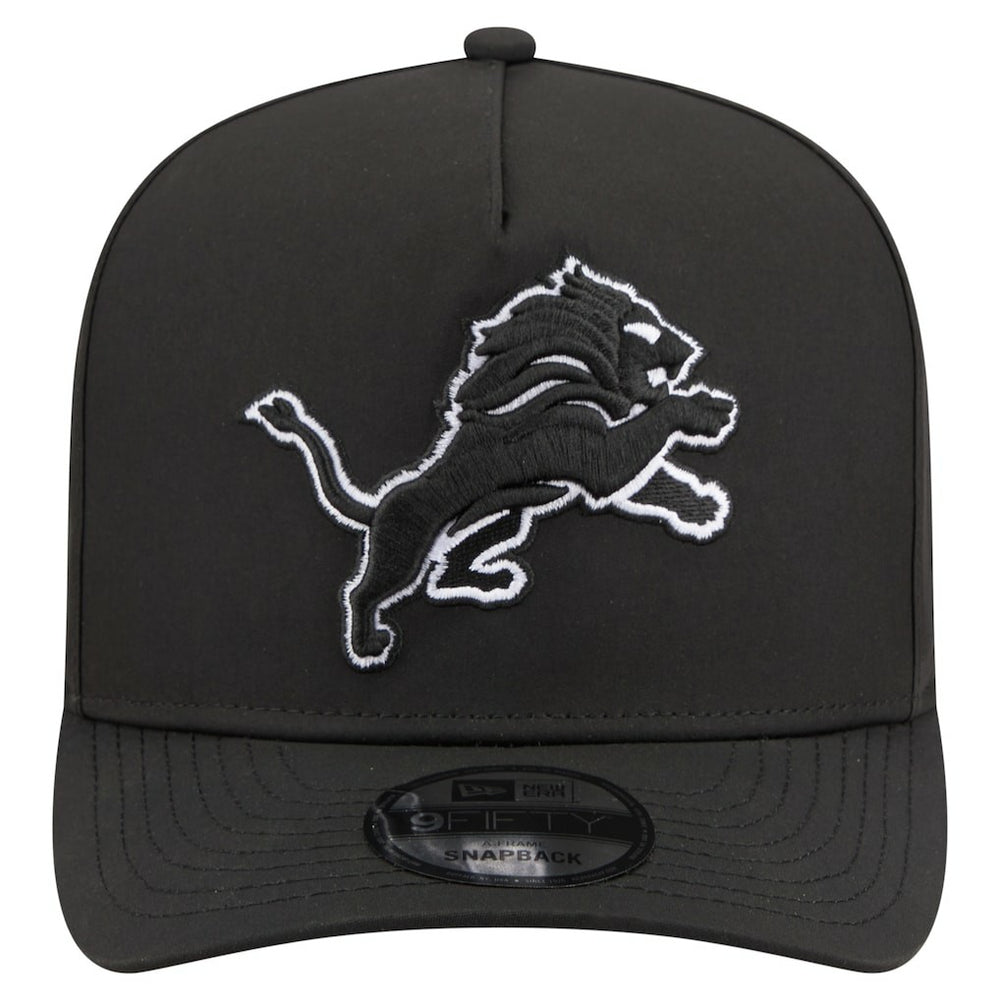 Detroit Lions New Era Gore-Tex A-Frame 9FIFTY Adjustable Hat - Black Hats