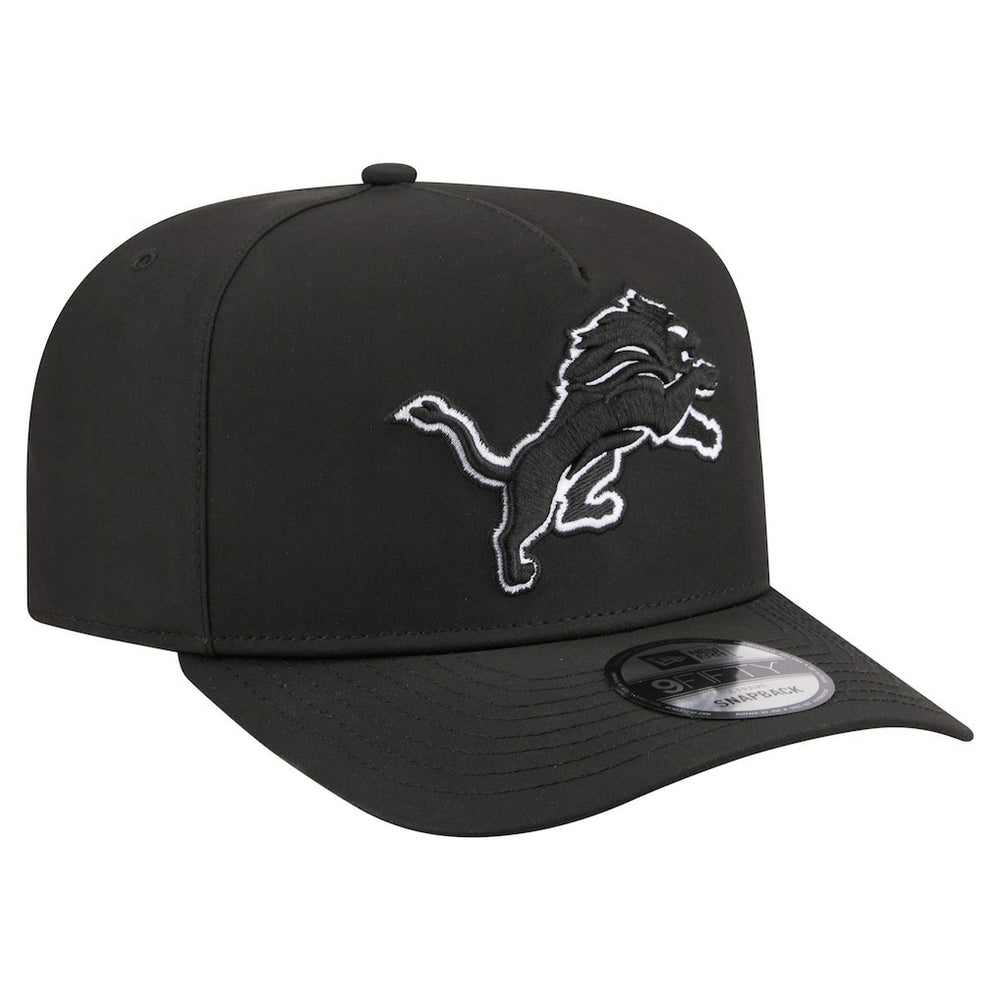 Detroit Lions New Era Gore-Tex A-Frame 9FIFTY Adjustable Hat - Black Hats