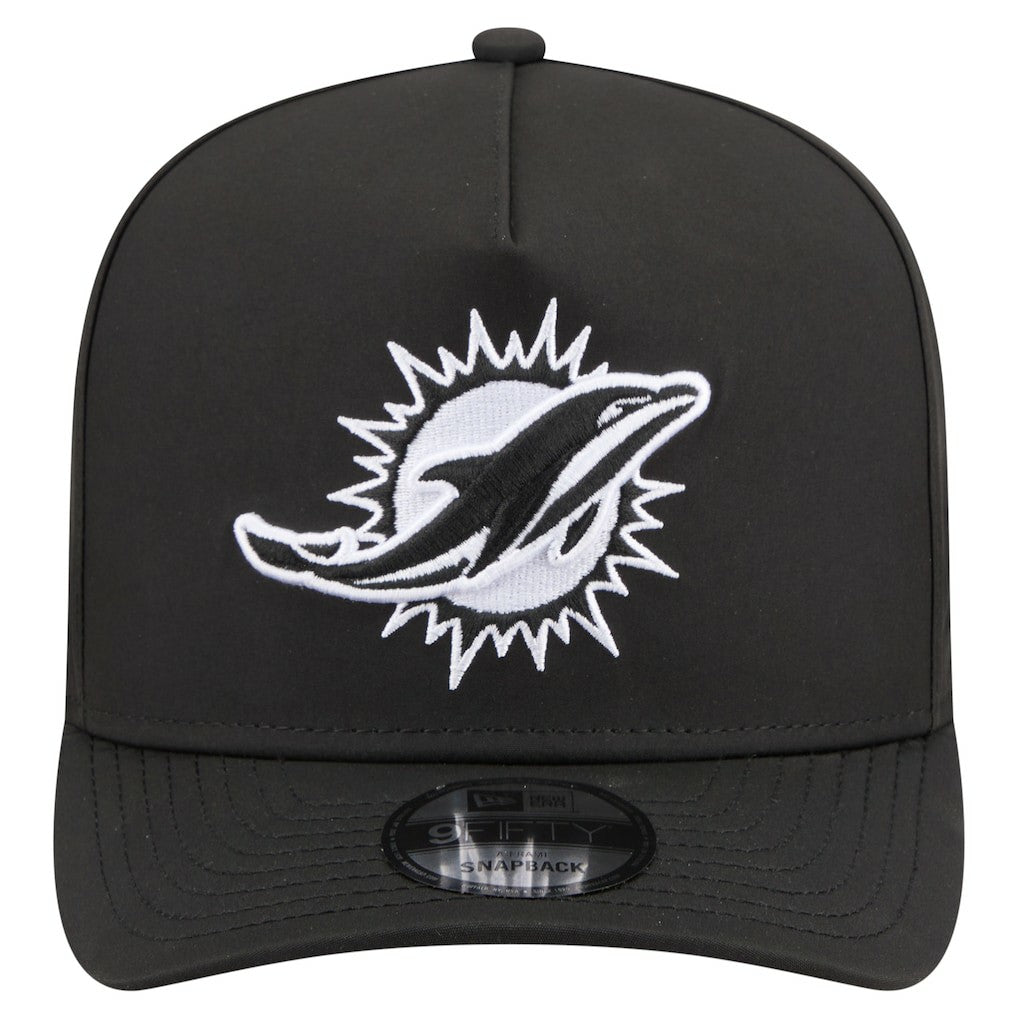 Miami Dolphins New Era Gore-Tex A-Frame 9FIFTY Adjustable Hat - Black Hats
