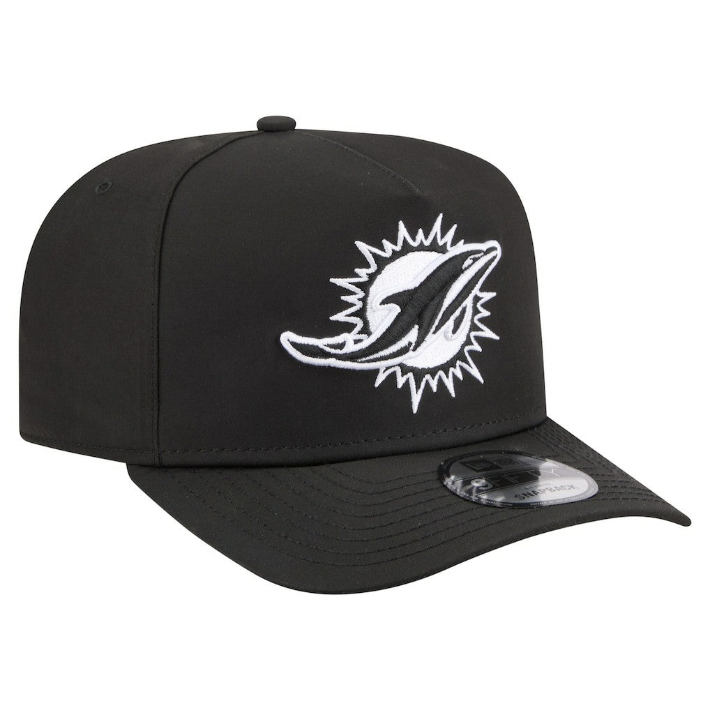 Miami Dolphins New Era Gore-Tex A-Frame 9FIFTY Adjustable Hat - Black Hats