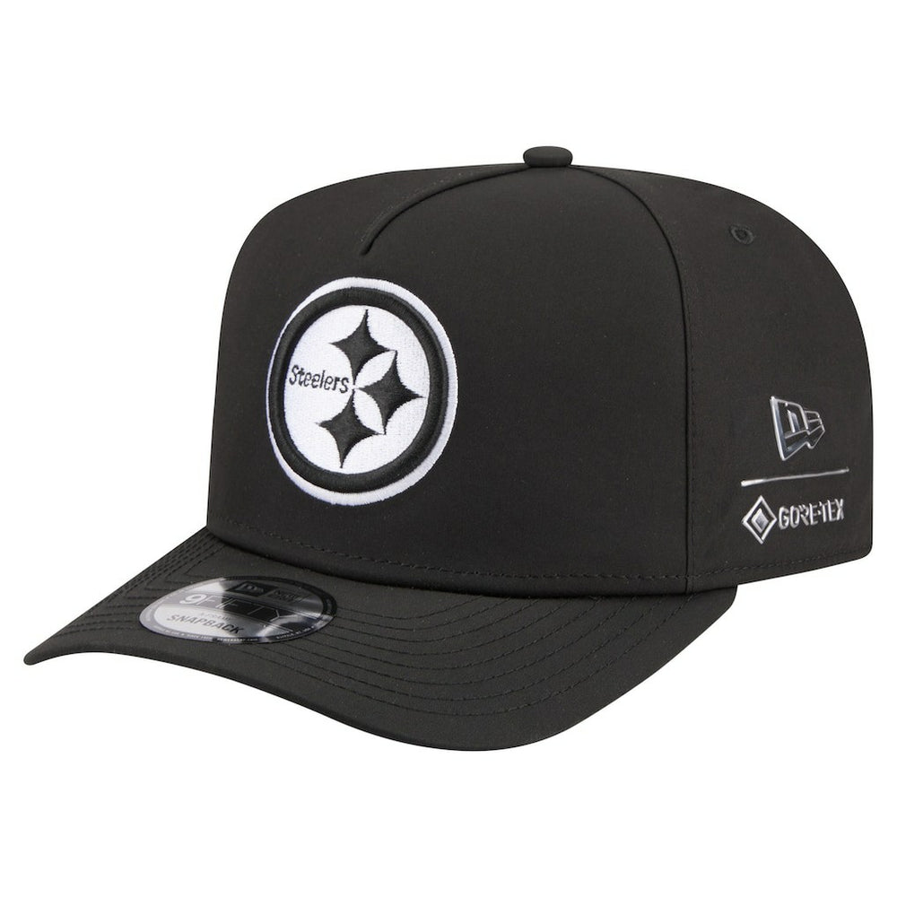Pittsburgh Steelers New Era Gore-Tex A-Frame 9FIFTY Adjustable Hat - Black Hats