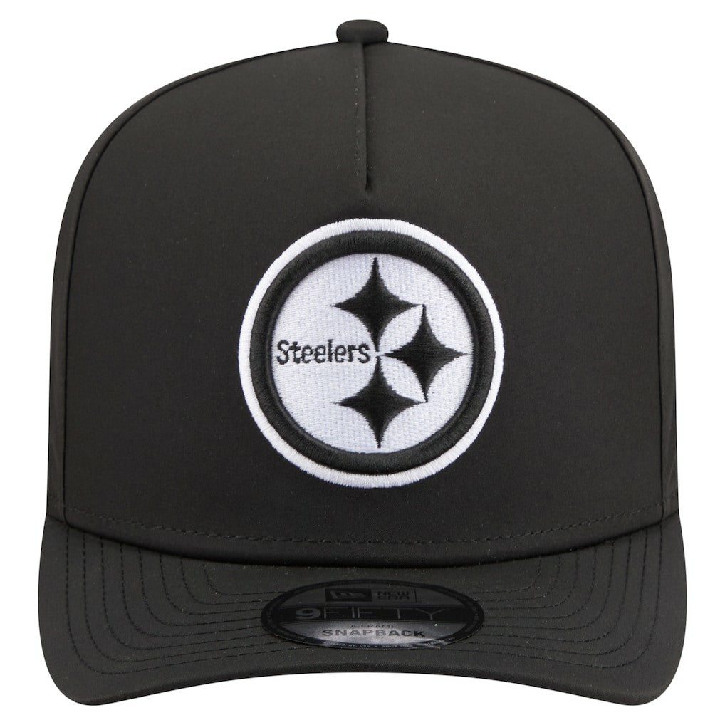 Pittsburgh Steelers New Era Gore-Tex A-Frame 9FIFTY Adjustable Hat - Black Hats