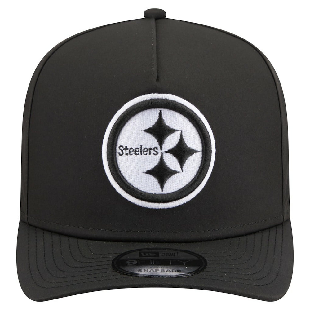 Pittsburgh Steelers New Era Gore-Tex A-Frame 9FIFTY Adjustable Hat - Black Hats
