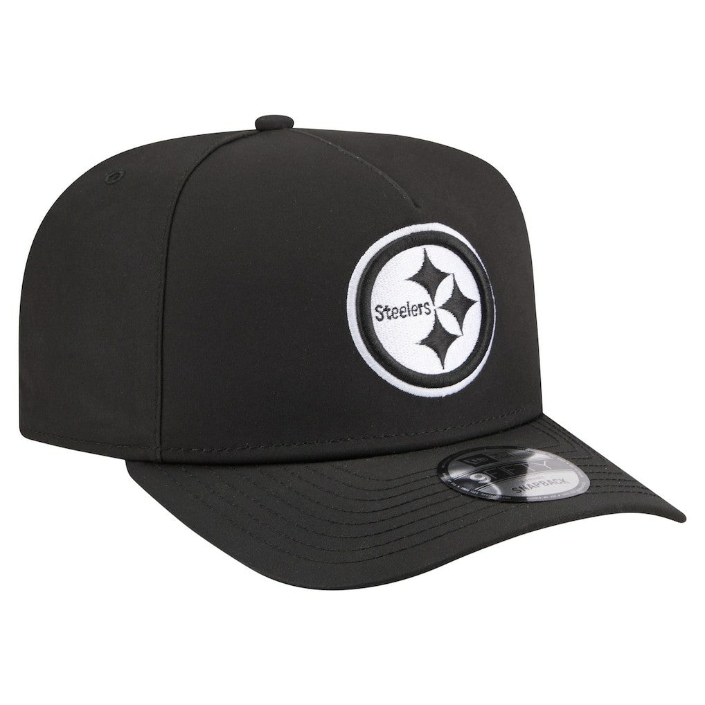 Pittsburgh Steelers New Era Gore-Tex A-Frame 9FIFTY Adjustable Hat - Black Hats