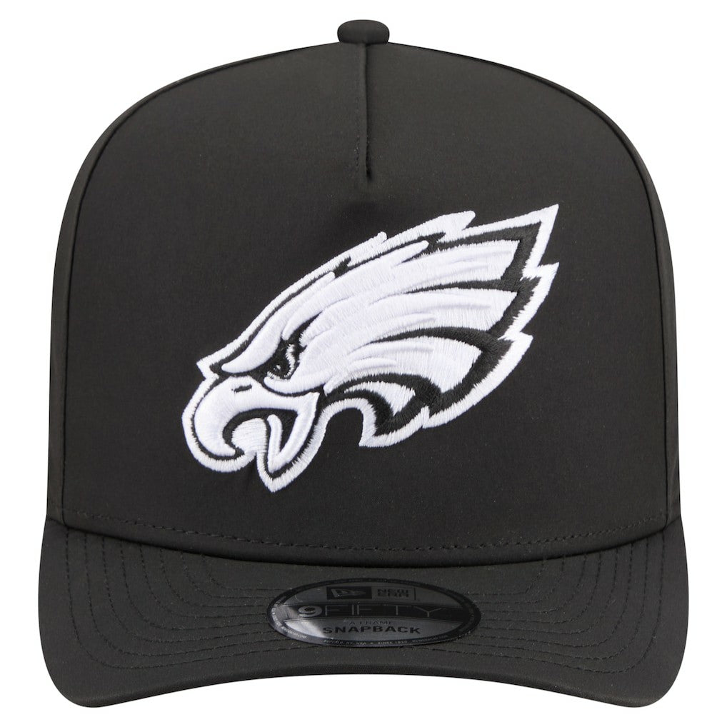 Philadelphia Eagles New Era Gore-Tex A-Frame 9FIFTY Adjustable Hat - Black Hats