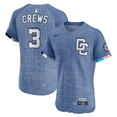 Dylan Crews Washington Nationals Nike 2025 City Connect Elite Player Jersey - Blue Jerseys