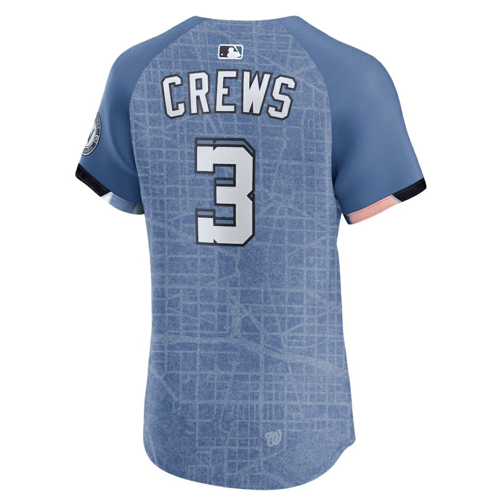 Dylan Crews Washington Nationals Nike 2025 City Connect Elite Player Jersey - Blue Jerseys