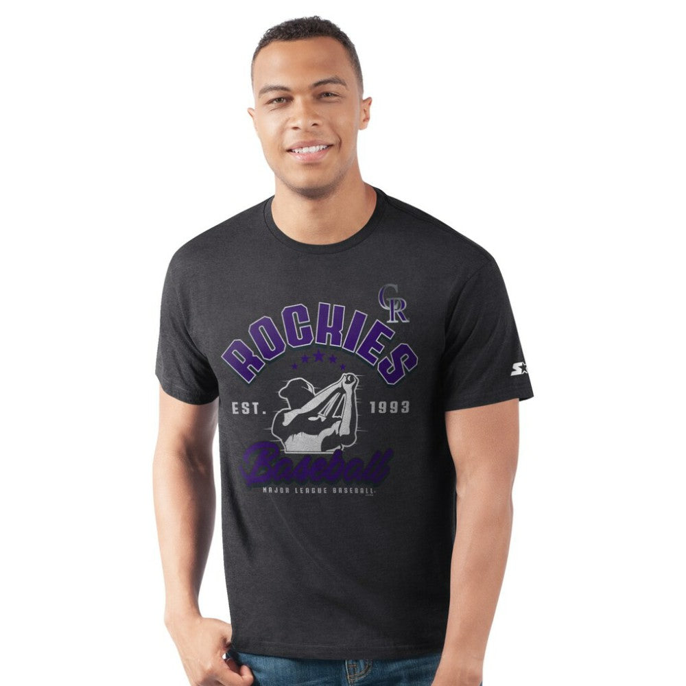 Colorado Rockies Starter Prime Time Batter T-Shirt - Black T-shirts
