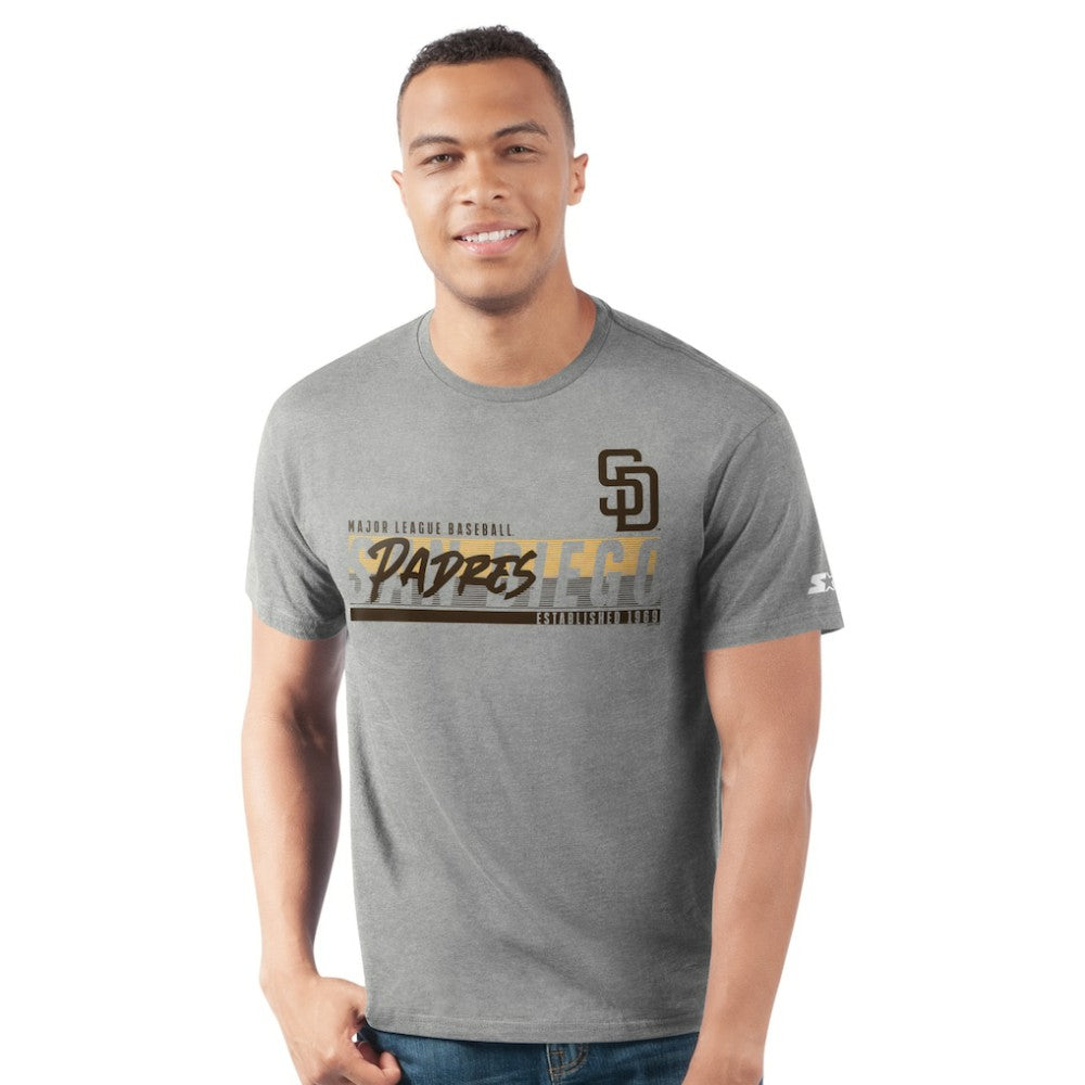 San Diego Padres Starter Prime Time Team T-Shirt - Heather Gray T-shirts