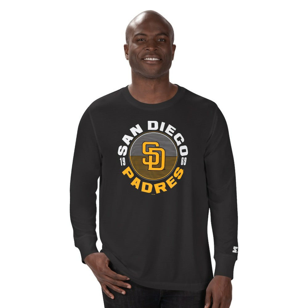 San Diego Padres Starter Halftime Long Sleeve T-Shirt - Black T-shirts