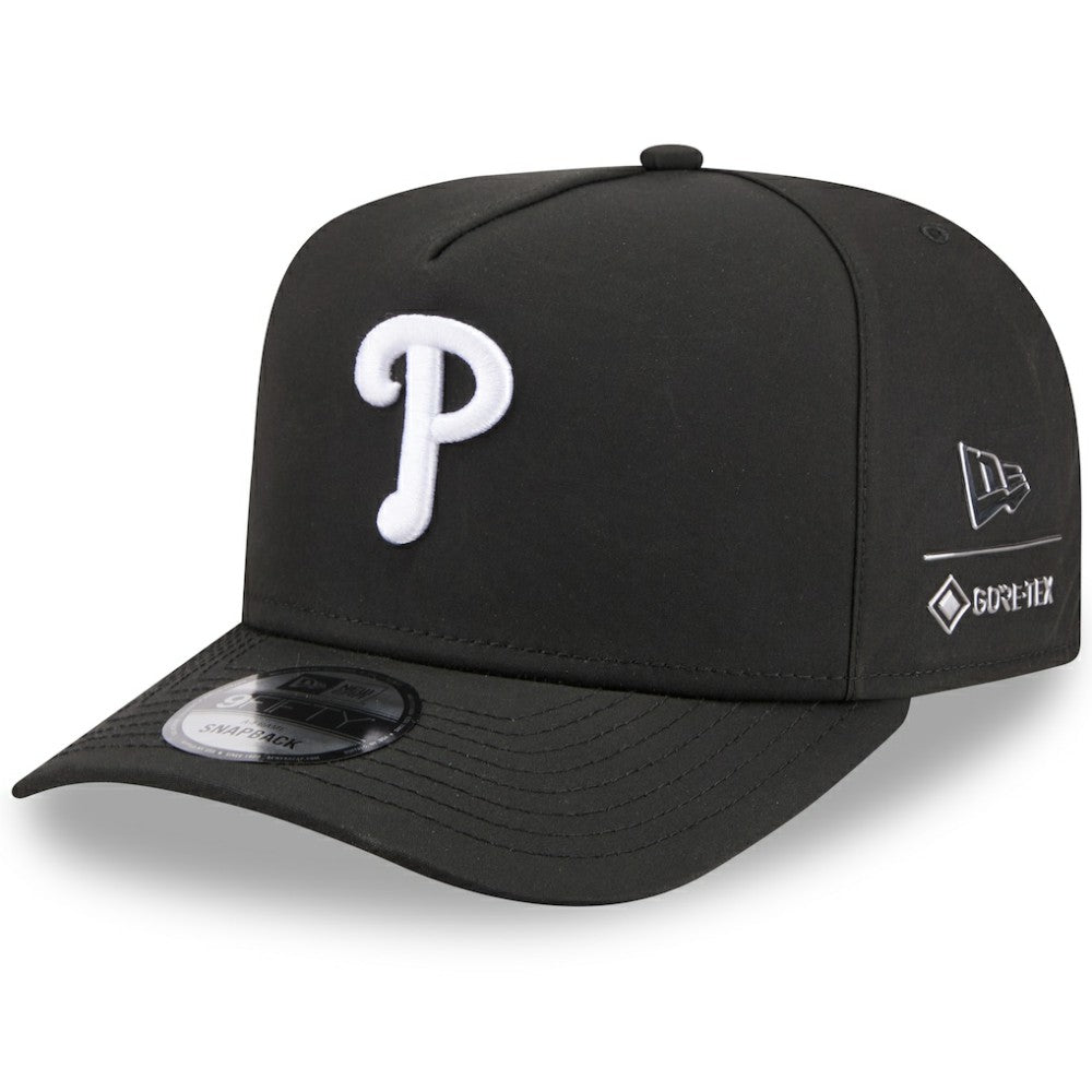 Philadelphia Phillies New Era x GORE-TEX A-Frame 9FIFTY Adjustable Hat - Black Hats