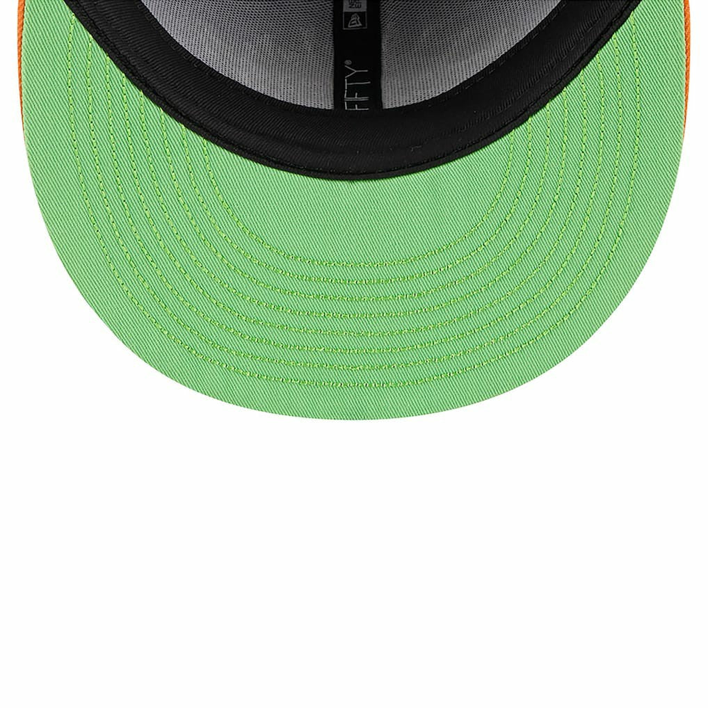 Las Vegas Raiders New Era Youth Nickelodeon Slime 9FIFTY Snapback Hat - Purple/Orange Hats