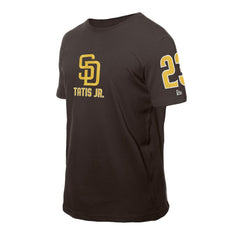 Fernando Tatis Jr. San Diego Padres New Era Design Lab Name & Number T-Shirt - Brown T-shirts