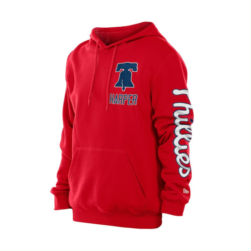 Bryce Harper Philadelphia Phillies New Era Design Lab Pullover Hoodie - Red Hoodies