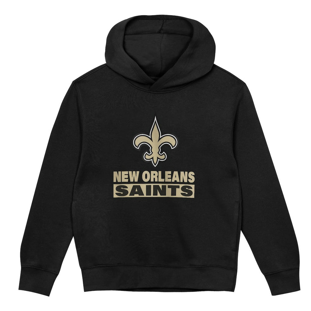 New Orleans Saints Outerstuff Preschool Back to Basics Hoodie - Black Hoodies