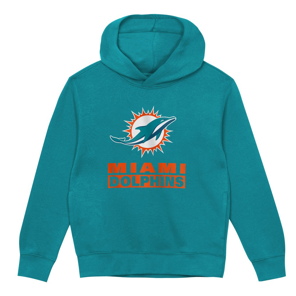 Miami Dolphins Outerstuff Preschool Back to Basics Hoodie - Aqua Hoodies
