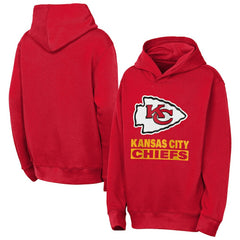 Kansas City Chiefs Outerstuff Youth Back to Basics Hoodie - Red Hoodies