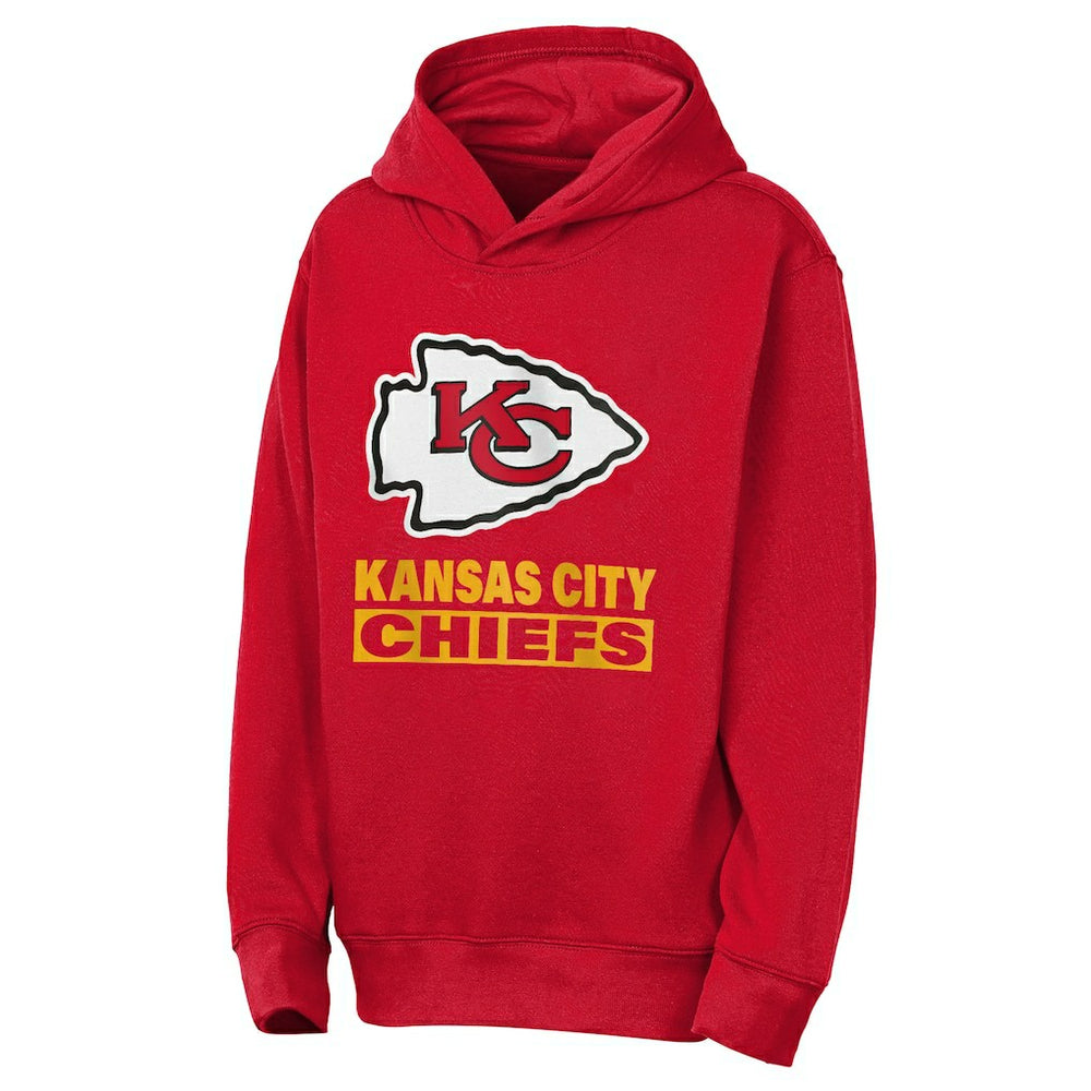 Kansas City Chiefs Outerstuff Youth Back to Basics Hoodie - Red Hoodies