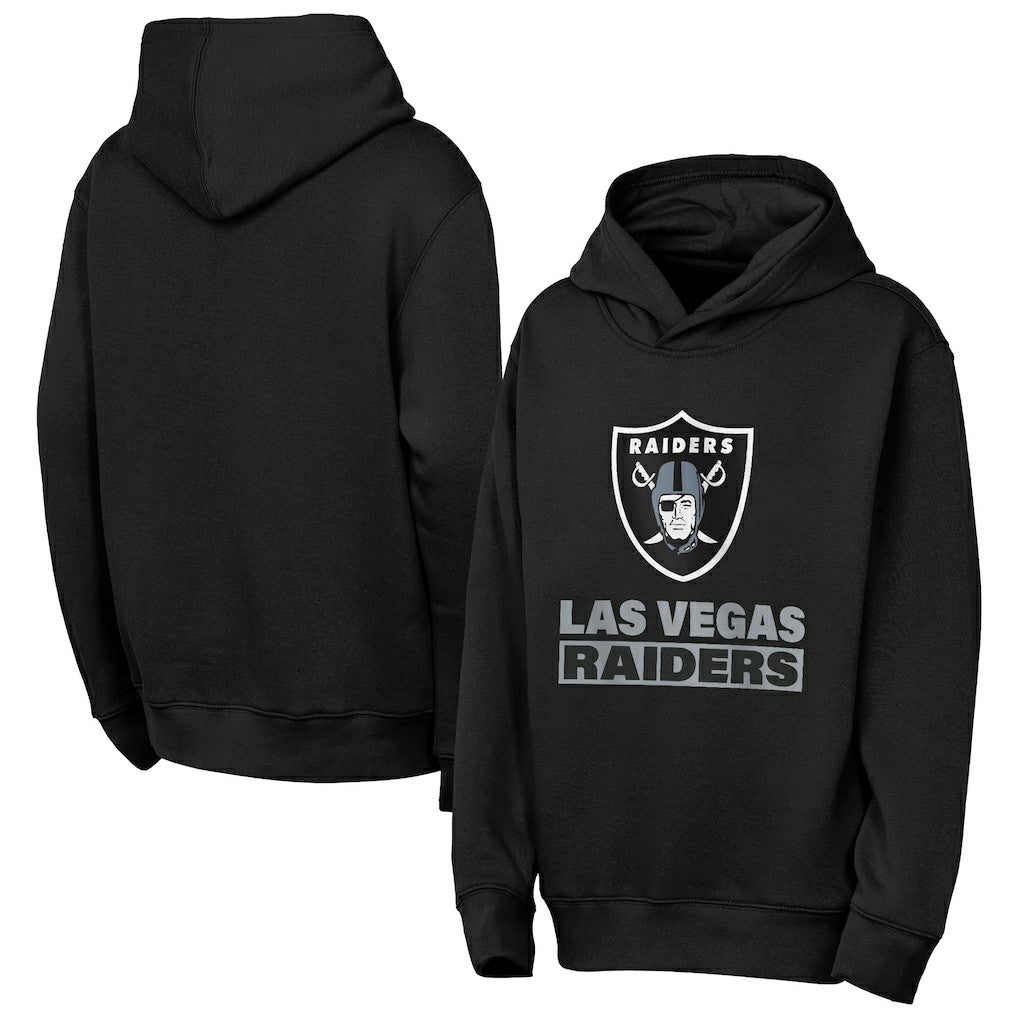 Las Vegas Raiders Outerstuff Youth Back to Basics Hoodie - Black Hoodies
