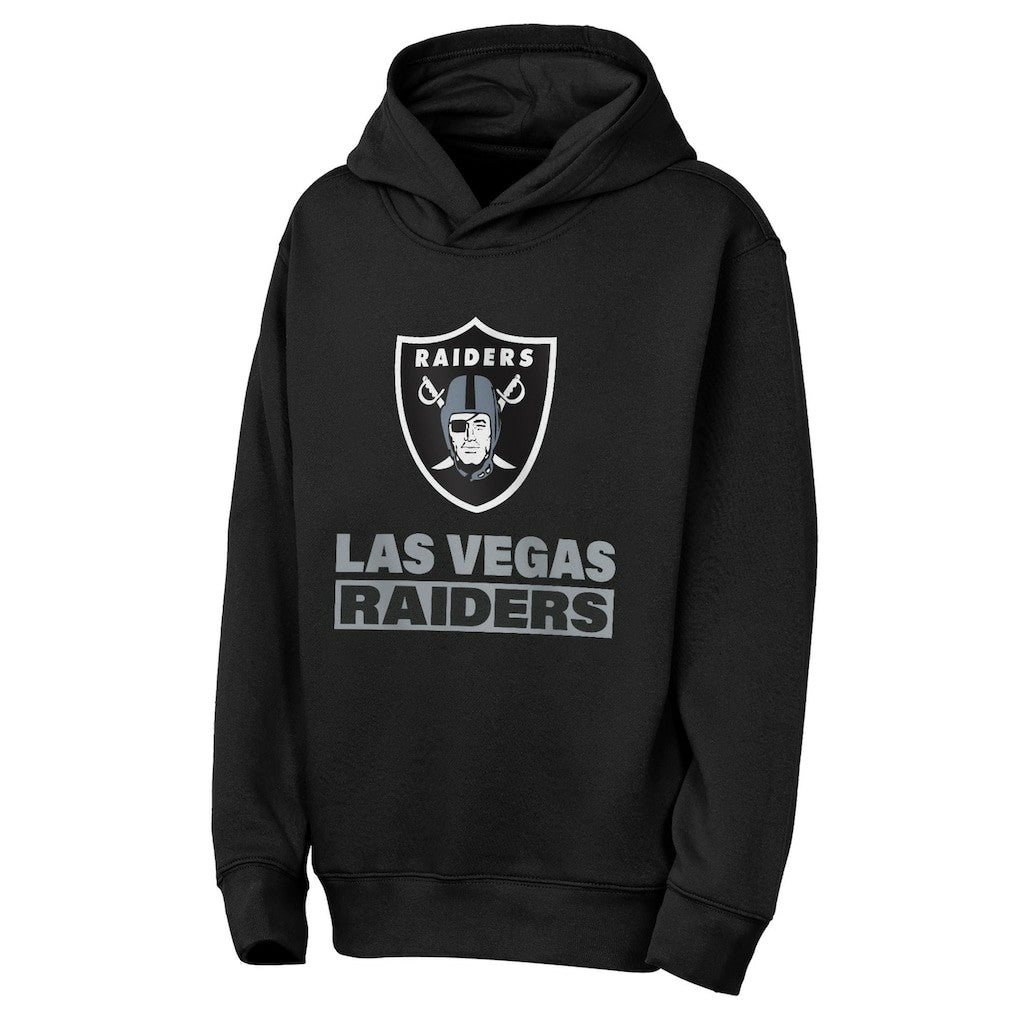 Las Vegas Raiders Outerstuff Youth Back to Basics Hoodie - Black Hoodies
