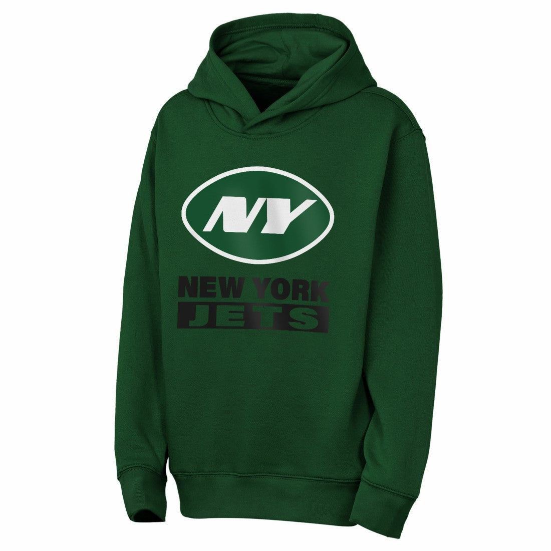 New York Jets Outerstuff Youth Back to Basics Hoodie - Green Hoodies