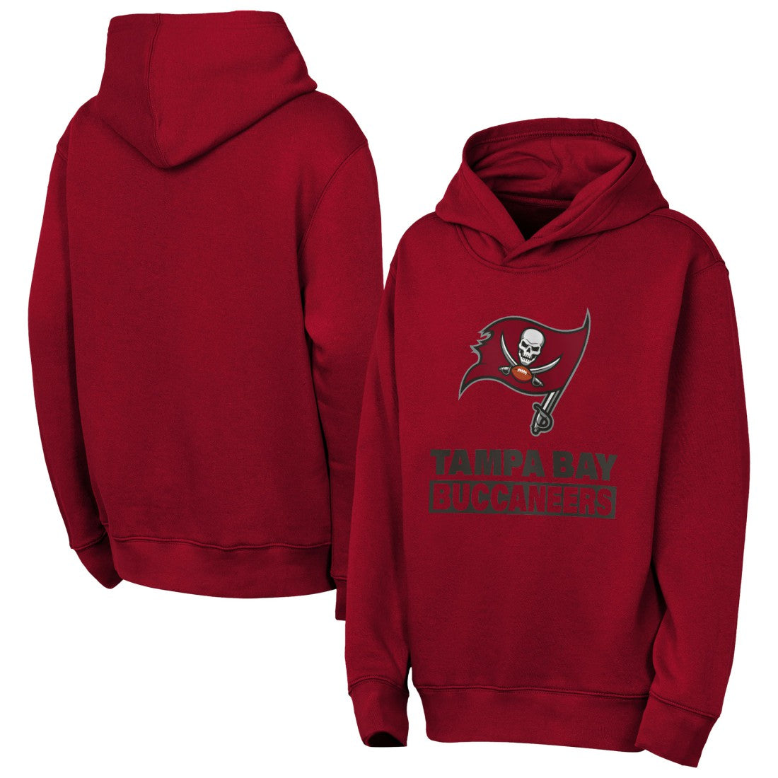 Tampa Bay Buccaneers Outerstuff Youth Back to Basics Hoodie - Red Hoodies