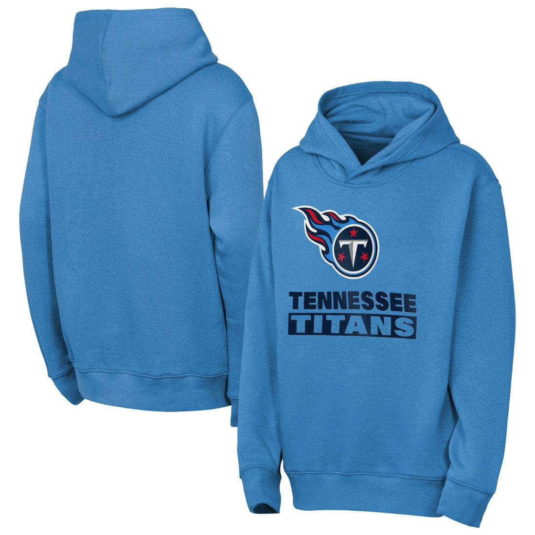 Tennessee Titans Outerstuff Youth Back to Basics Hoodie - Light Blue Hoodies