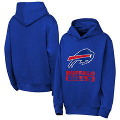 Buffalo Bills Outerstuff Youth Back to Basics Hoodie - Royal Hoodies