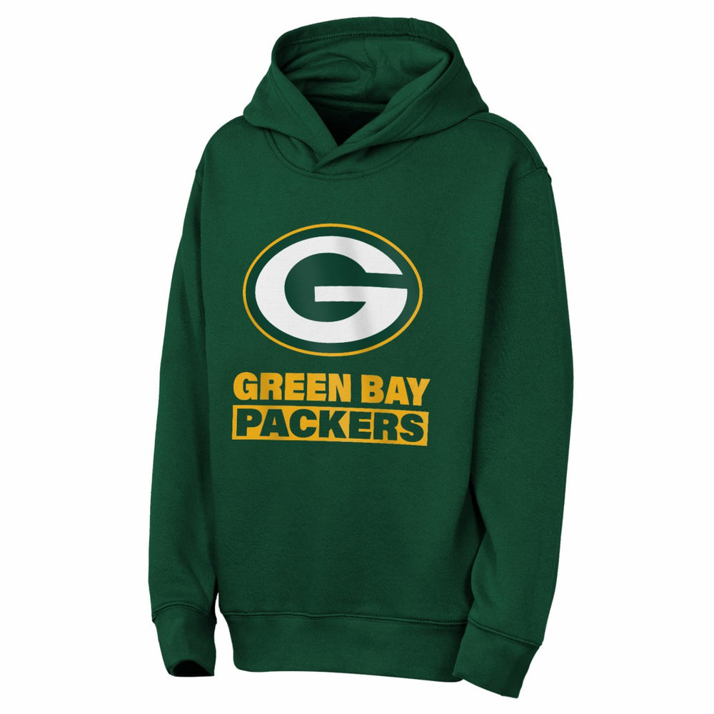 Green Bay Packers Outerstuff Youth Back to Basics Hoodie - Green Hoodies