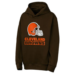 Cleveland Browns Outerstuff Youth Back to Basics Hoodie - Brown Hoodies