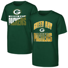 Green Bay Packers Outerstuff Youth Never Quit 2-Pack T-Shirt Set - Green T-shirts