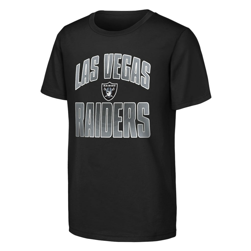 Las Vegas Raiders Outerstuff Youth Never Quit 2-Pack T-Shirt Set - Black T-shirts