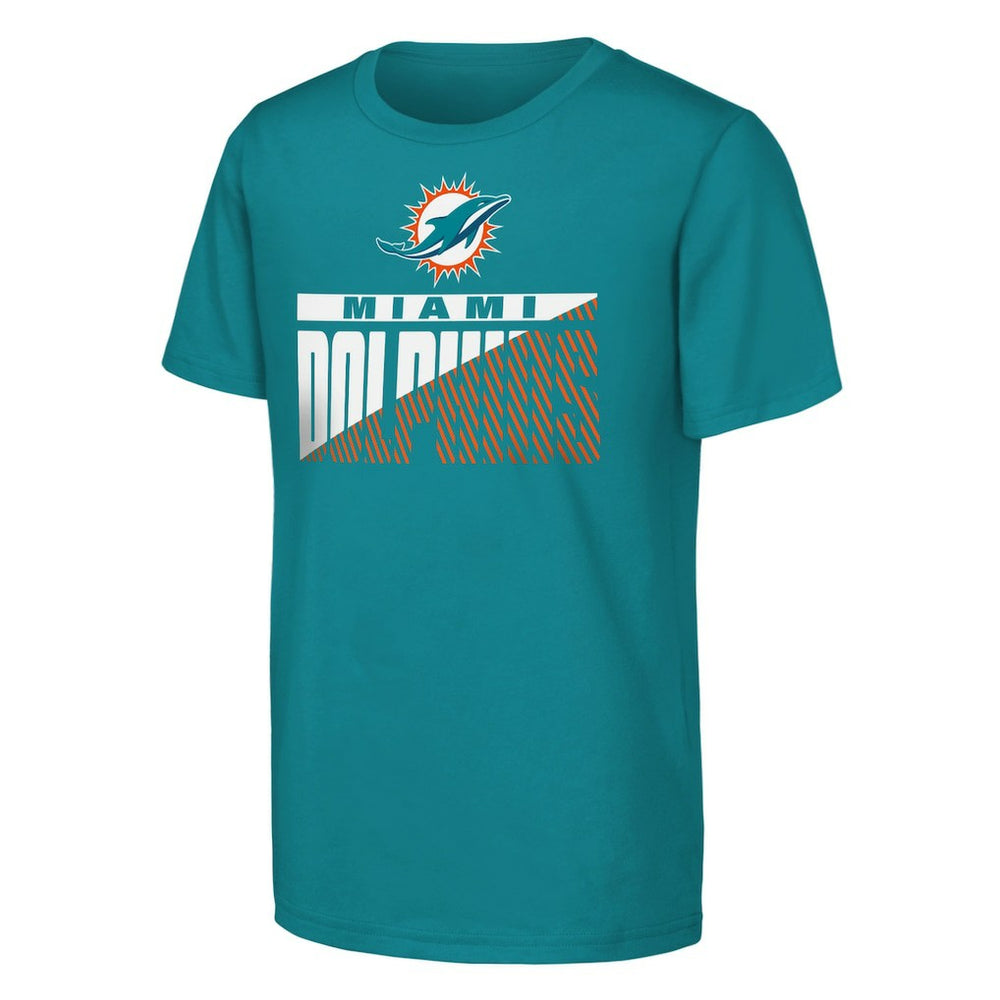 Miami Dolphins Outerstuff Youth Never Quit 2-Pack T-Shirt Set - Aqua T-shirts