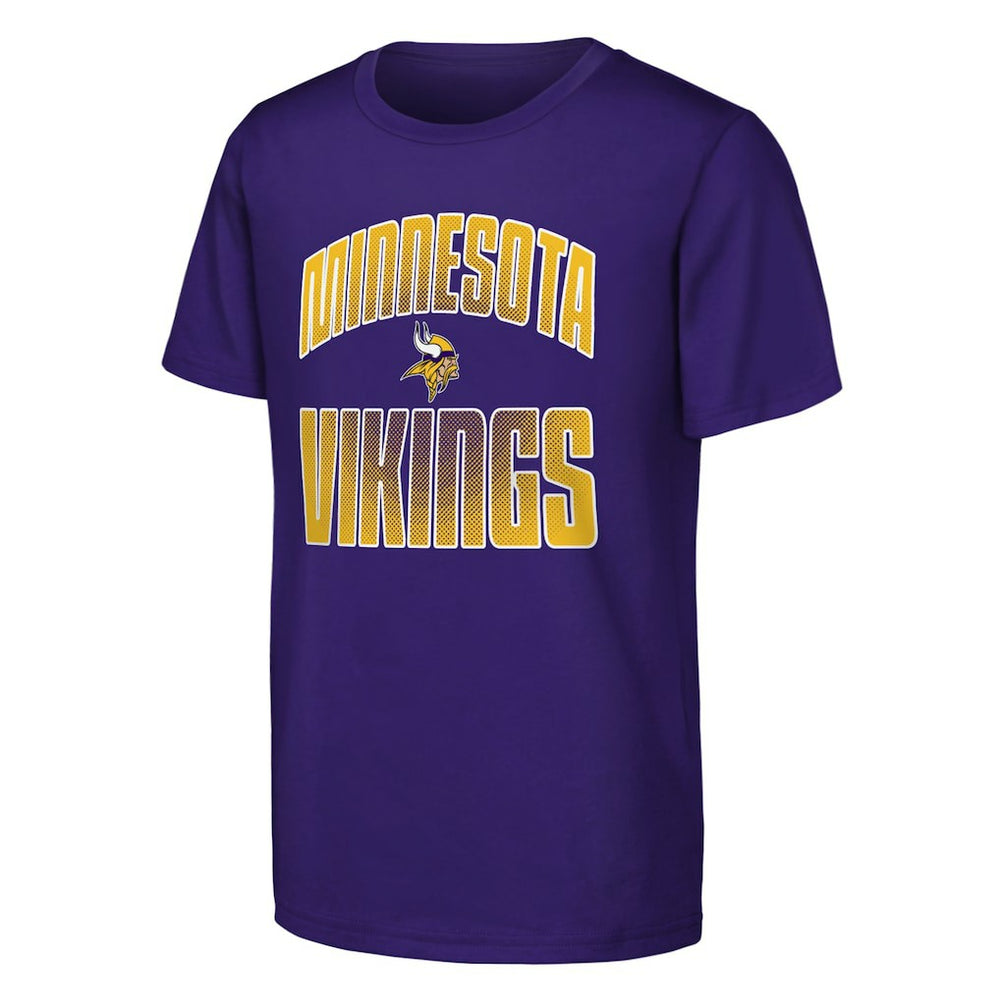 Minnesota Vikings Outerstuff Youth Never Quit 2-Pack T-Shirt Set - Purple T-shirts