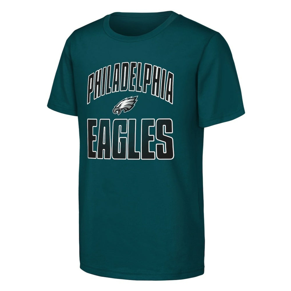 Philadelphia Eagles Outerstuff Youth Never Quit 2-Pack T-Shirt Set - Midnight Green T-shirts