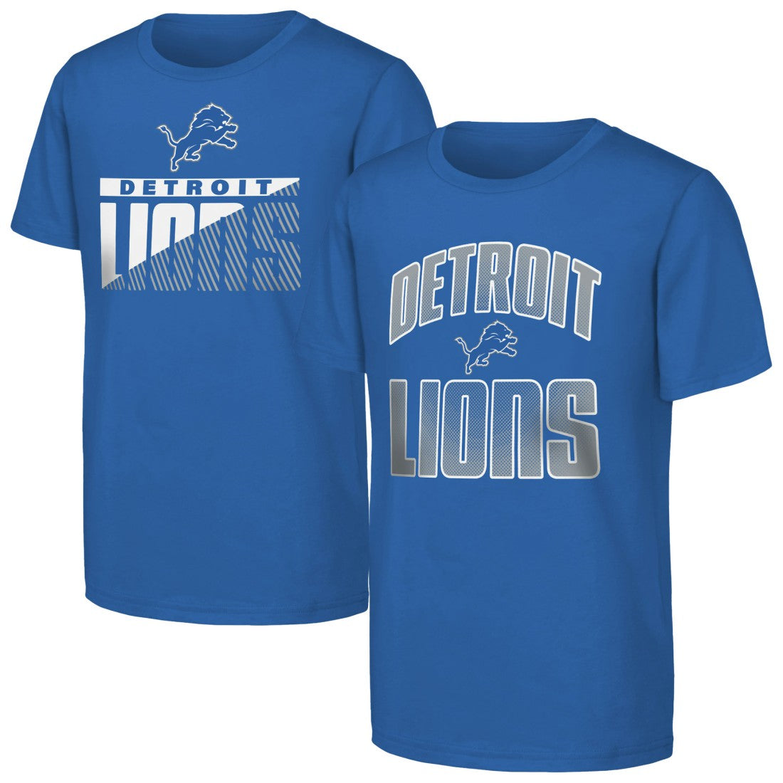 Detroit Lions Outerstuff Youth Never Quit 2-Pack T-Shirt Set - Blue T-shirts