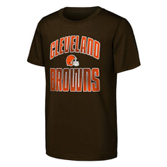 Cleveland Browns Outerstuff Youth Never Quit 2-Pack T-Shirt Set - Brown T-shirts