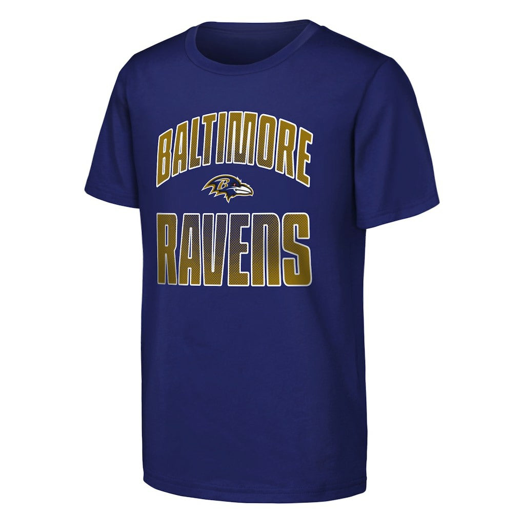 Baltimore Ravens Outerstuff Youth Never Quit 2-Pack T-Shirt Set - Purple T-shirts