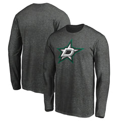Dallas Stars Fanatics Logo Long Sleeve T-Shirt - Charcoal | US 202890532