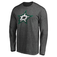 Dallas Stars Fanatics Logo Long Sleeve T-Shirt - Charcoal | US 202890532