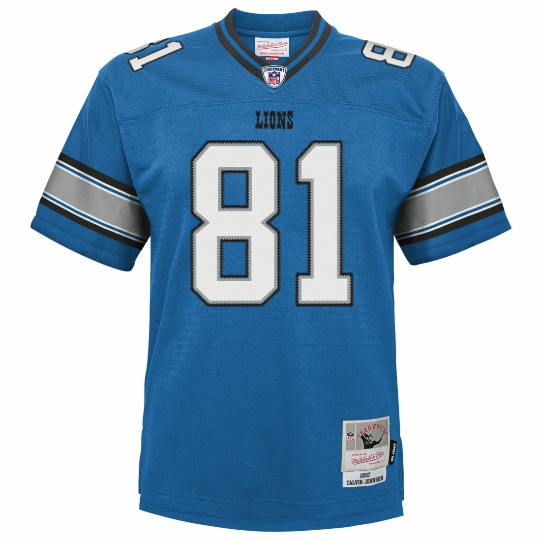 Calvin Johnson Detroit Lions Youth Legacy Replica Jersey - Blue Jerseys