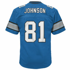 Calvin Johnson Detroit Lions Youth Legacy Replica Jersey - Blue Jerseys