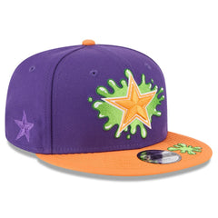 Dallas Cowboys New Era Youth Nickelodeon Slime 9FIFTY Snapback Hat - Purple/Orange Hats