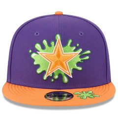 Dallas Cowboys New Era Youth Nickelodeon Slime 9FIFTY Snapback Hat - Purple/Orange Hats