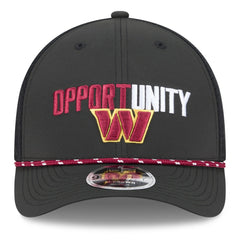 Washington Commanders New Era 2025 Inspire Change 9FORTY M-Crown Adjustable Hat - Black Hats