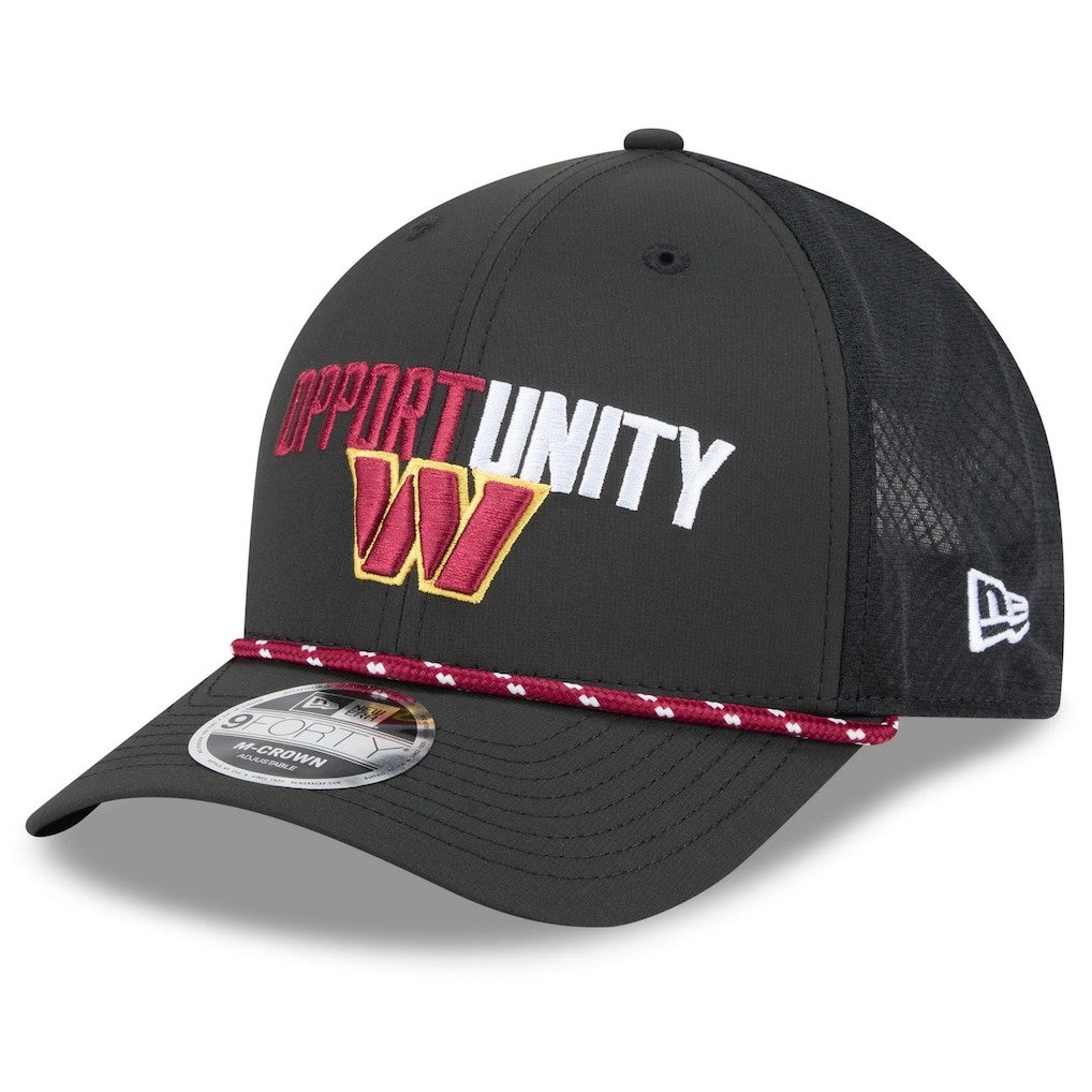 Washington Commanders New Era 2025 Inspire Change 9FORTY M-Crown Adjustable Hat - Black Hats