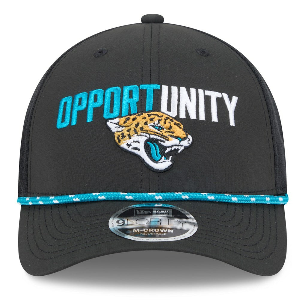 Jacksonville Jaguars New Era 2025 Inspire Change 9FORTY M-Crown Adjustable Hat - Black Hats