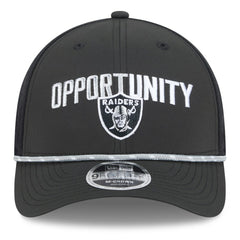 Las Vegas Raiders New Era 2025 Inspire Change 9FORTY M-Crown Adjustable Hat - Black Hats